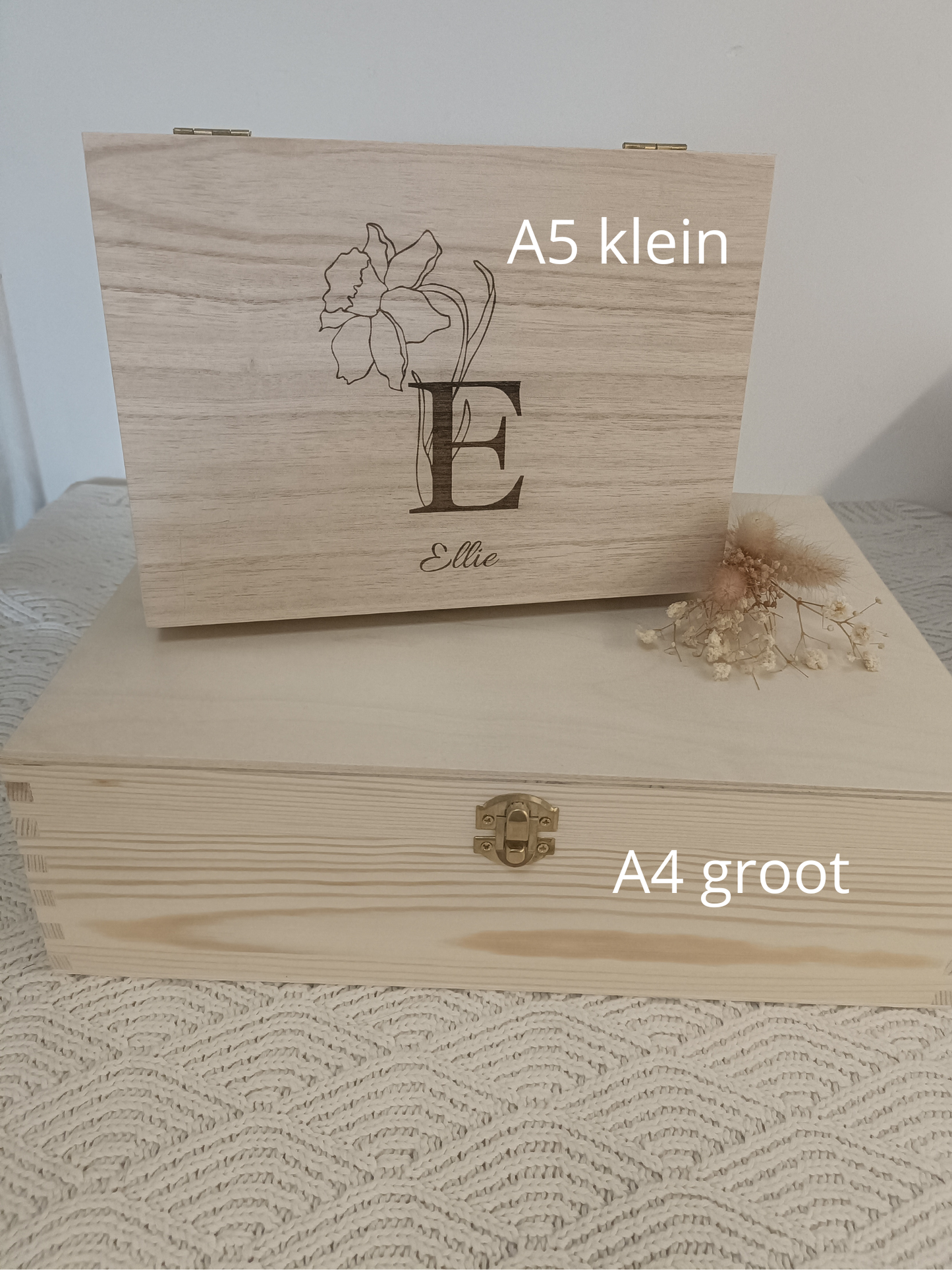 Herinneringsdoos geboorte groot (zonder inhoud)