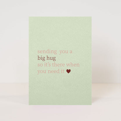 Brievenbus cadeauset ‘Sending you a big hug’ – Met Kaarsjes & Zeepje