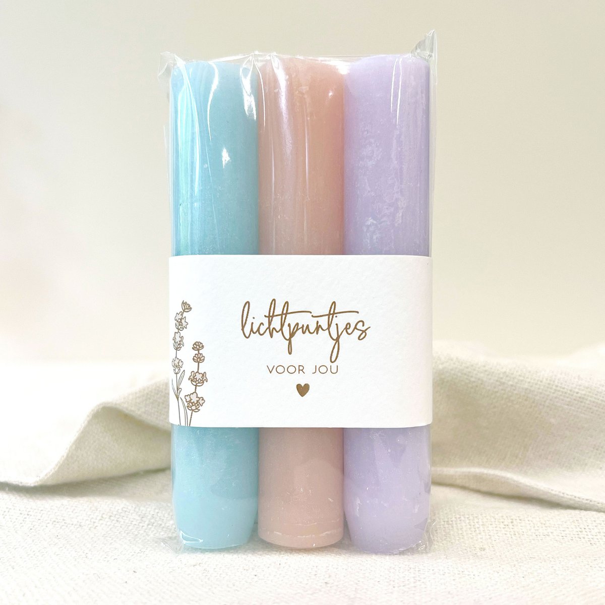 Brievenbus cadeauset ‘Sending you a big hug’ – Met Kaarsjes & Zeepje