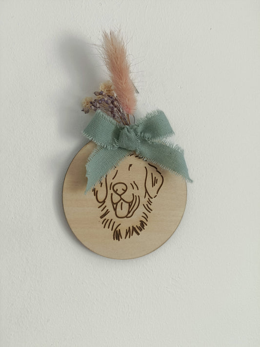 Houten hanger / Gedenkhanger Huisdier